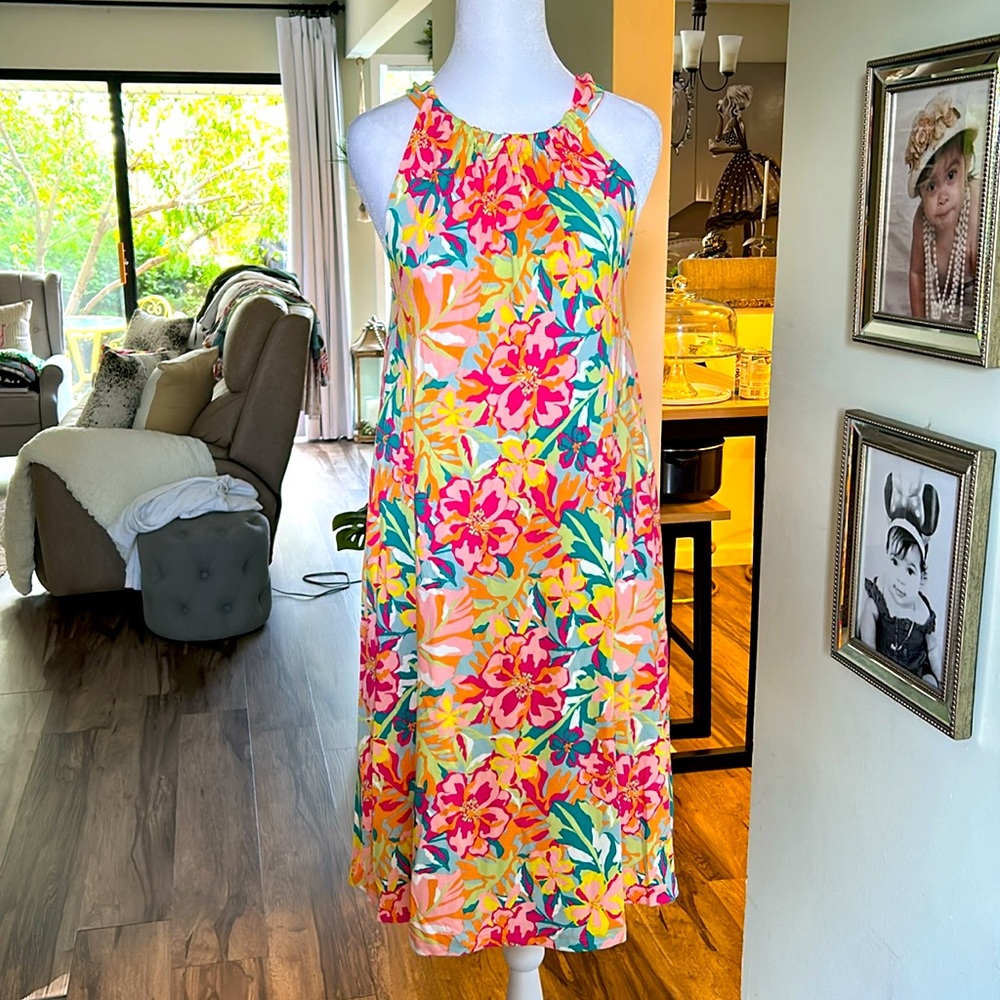 Time and Tru Multicolor Halter Top